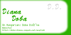 diana doba business card